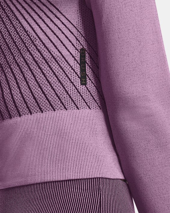 Women's UA RUSH™ Seamless Long Sleeve, Purple, pdpMainDesktop image number 5